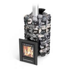 Печь для бани Семирамида Inox Люмина антрацит Амазонка бай фото в Слуцке