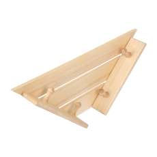 Полка-вешалка 4 крючка угловая,58*11*29 см купить в Слуцке