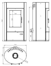 Купить стальной камин с шамотом Дунай-аква АОТВ -9.03 в Слуцке фото в Слуцке