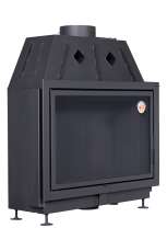 Каминная топка Экокамин Альфа 1000 B подовая черный шамот в Слуцке