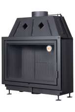 Каминная топка Экокамин Альфа 1000 B подовая черный шамот Амазонка бай фото в Слуцке