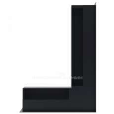 Решетка люфт угловая правая 547х766х90 (черная) в Слуцке