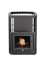 Купить стальную печь для бани KRONOS ГИГАНТ 24 ВС ПАНОРАМА Амазонка бай фото в Слуцке