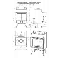 Топка каминная ТКТ 10.0-02 (в модификации FENIX 1) в Слуцке