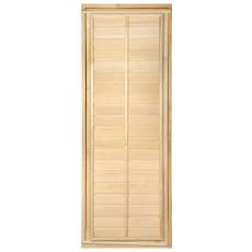 Дверь глухая с фольгой 1,9х0,7 м., липа Класс Б, коробка из липы Амазонка бай фото в Слуцке