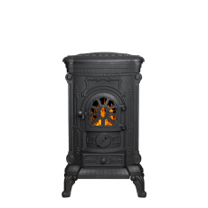 Чугунная ПЕЧЬ-КАМИН Везувий А-07 Антрацит в Слуцке