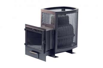 Печь банная Сибирь 22 Панорамная дверца, сетка купить в Слуцке