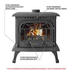 Печь-камин Везувий HR-15 Антрацит в Слуцке