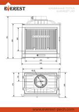 Каминная топка EVEREST U10 в Слуцке