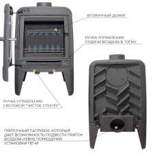 Печь-камин EVEREST М7 в Слуцке