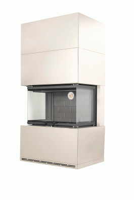 Камин Родос 800 СЛОНОВАЯ КОСТЬ шамот черный в Слуцке