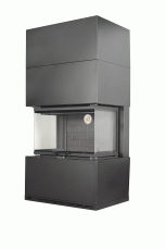 Камин Родос 800 ЧЕРНЫЙ шамот черный в Слуцке