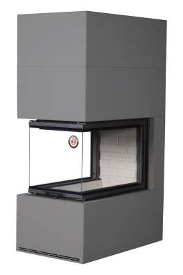 Камин Родос 900 ГРАФИТ, шамот белый в Слуцке