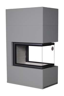 Камин Родос 900 ГРАФИТ, шамот белый в Слуцке