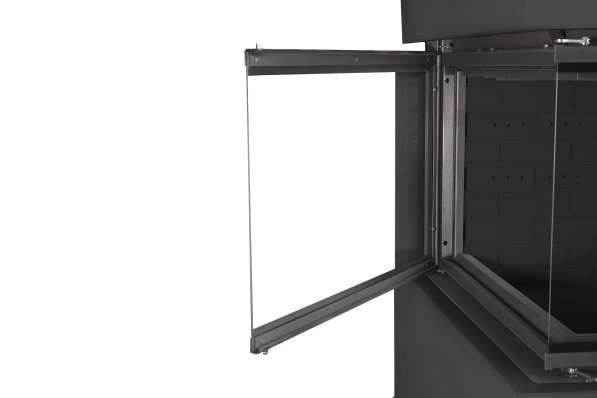 Камин Родос 900 ЧЕРНЫЙ, шамот черный в Слуцке