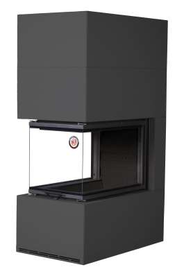 Камин Родос 900 ЧЕРНЫЙ, шамот черный в Слуцке