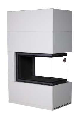 Камин Родос 900 СЛОНОВАЯ КОСТЬ, шамот черный в Слуцке