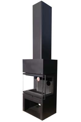 Камин МАДРИД на дровнике черный шамот в Слуцке