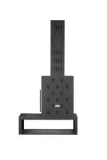 Камин МАДРИД на дровнике Гигант слева черный\белый шамот в Слуцке