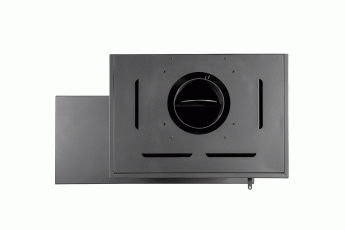 Камин МАДРИД на дровнике Гигант справа черный\белый шамот в Слуцке