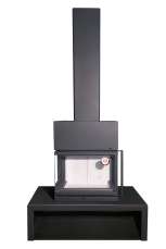 Камин МАДРИД на дровнике Гигант центральный черный\белый шамот в Слуцке