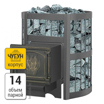 Печь для бани Везувий Легенда Стандарт 12 (ДТ-3) в Слуцке