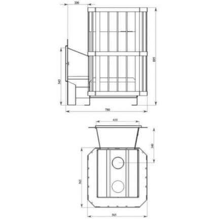 Печь банная Катунь со стеклом в Слуцке