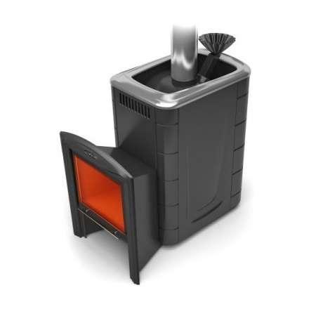 Печь для бани Термофор Гейзер 2014 Inox Витра ЗК антрацит купить в Слуцке
