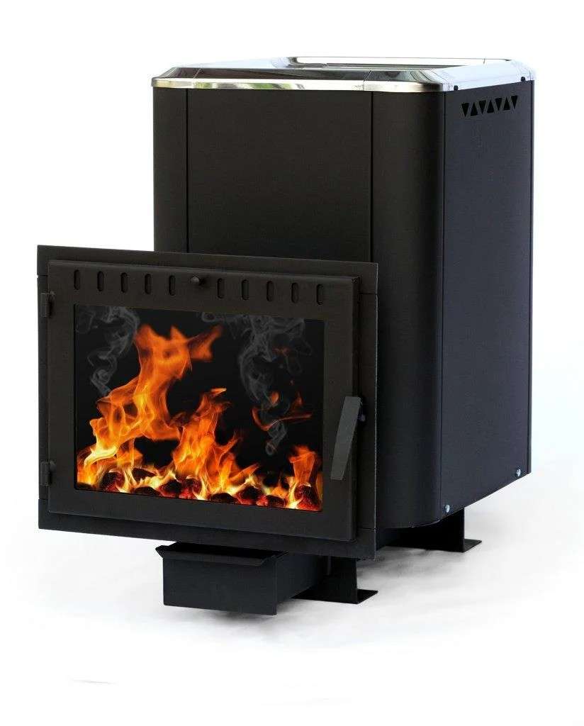 Печь банная чугунная СИБИРЬ 24 Конвекционная Панорамное стекло Амазонка бай фото в Слуцке