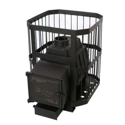 Печь банная чугунная СИБИРЬ 21 облегченная топка Амазонка бай фото в Слуцке