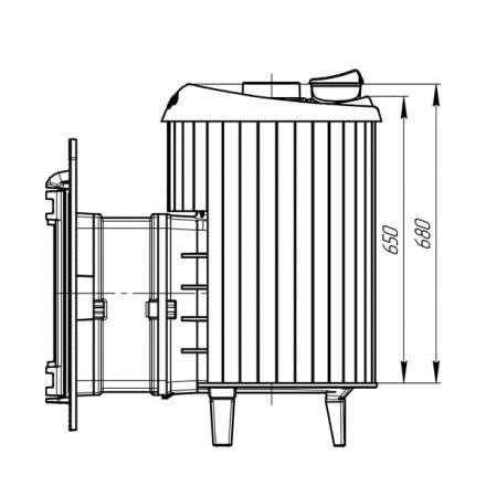 Банная печь ProMetall Атмосфера ламели Окаменевшее дерево в Слуцке