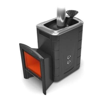 Печь для бани Термофор Гейзер 2014 Inox Витра ЗК ТО антрацит купить в Слуцке
