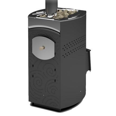 Печь для бани Теплодар Домна-20 ЛК Панорама в Слуцке