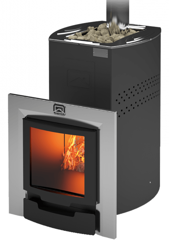 Печь для бани Теплодар Домна-20 ЛК Панорама Амазонка бай фото в Слуцке