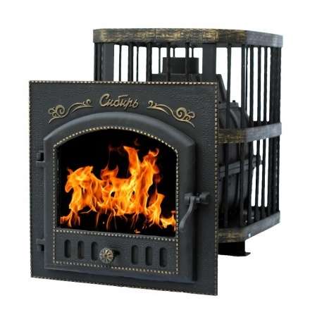 Печь банная Сибирь-24 с каминной дверцей Сибирь Амазонка бай фото в Слуцке