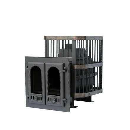 Печь банная Сибирь-24 с двухстворчатой каминной дверцей в Слуцке