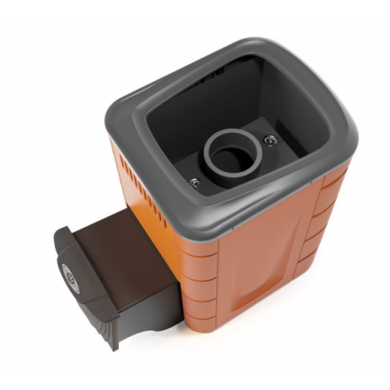 Печь для бани Термофор Каронада Мини Heavy Metal ДА терракота Амазонка бай фото в Слуцке