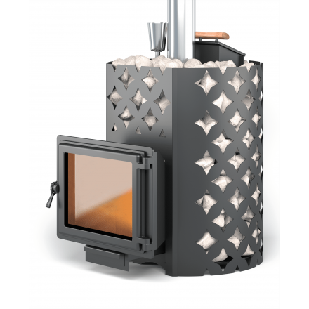 Банная печь ЭТНА 24 Панорама Закрытая каменка Амзонка бай фото в Слуцке