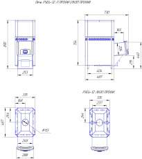 Печь для бани Теплодар Русь 12 Л Профи в Слуцке