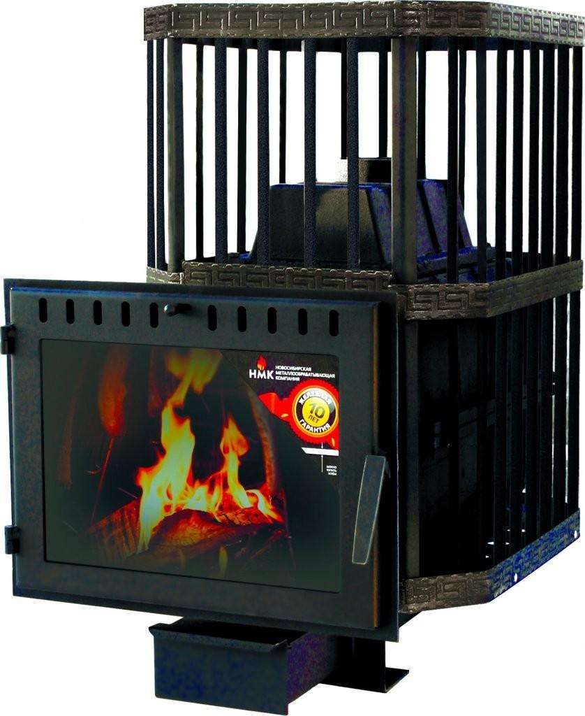 Печь банная Сибирь-24 (панорамное стекло, сетка квадрат) Амазонка бай фото в Слуцке