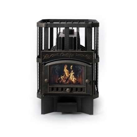 Печь банная Сибирь-32 с каминной дверцей Амазонка бай Фото в Слуцке