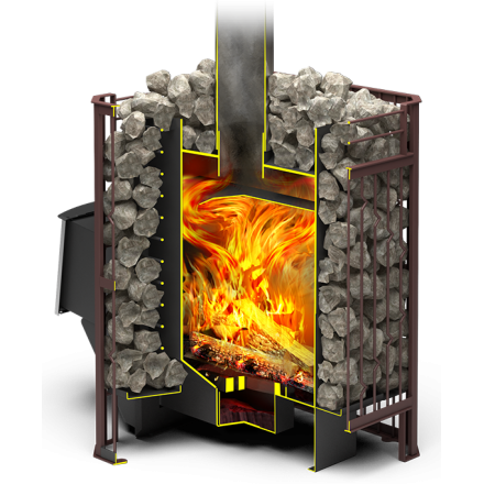 Печь для бани Теплодар Тамань-Сетка 10 Т в Слуцке