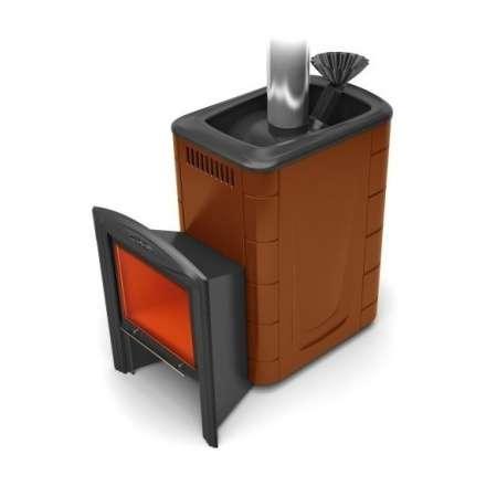 Печь для бани Термофор Гейзер 2014 Inox Витра ЗК терракота купить в Слуцке
