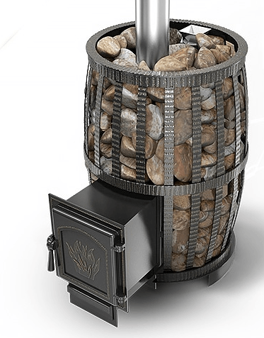 Печь для бани Везувий Легенда Русский Пар Ковка 24 (271) в Слуцке