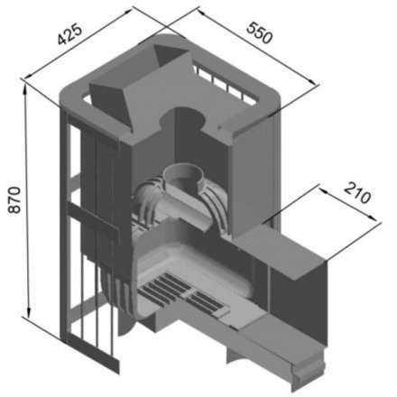 Печь для бани Этна Шторм 18 (ДТ-4С) в Слуцке