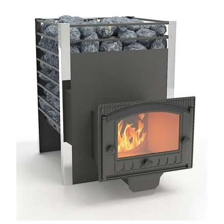 Печь для бани Добросталь Жара-люкс 20 панорамная дверка Амазонка бай фото в Слуцке