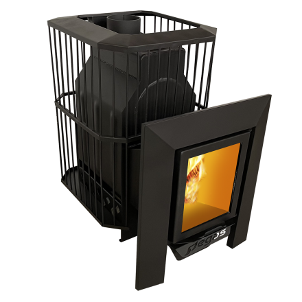 Банная печь Пегас 16 со стеклом сетка фото в Слуцке