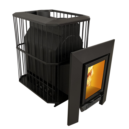 Банная печь Пегас 26 со стеклом сетка фото в Слуцке