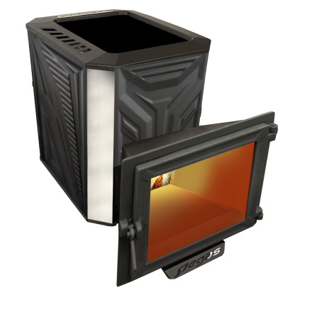 Банная печь Пегас 26 нерж панорама конвекция амазонка бай фото в Слуцке