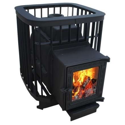 Чугунная печь для бани Варвара Прима 22 (К201) стекло купить в Слуцке